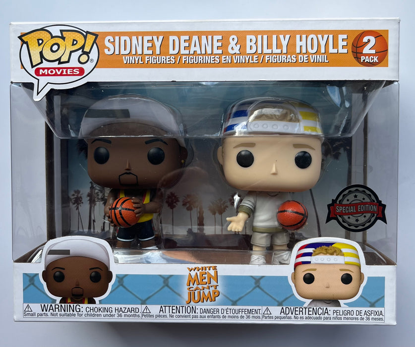 Funko Pop! Movies Sidney Deane & Billy Hoyle Vinyl Figure White men Can't Jump Special Edition 2 Pack - USED