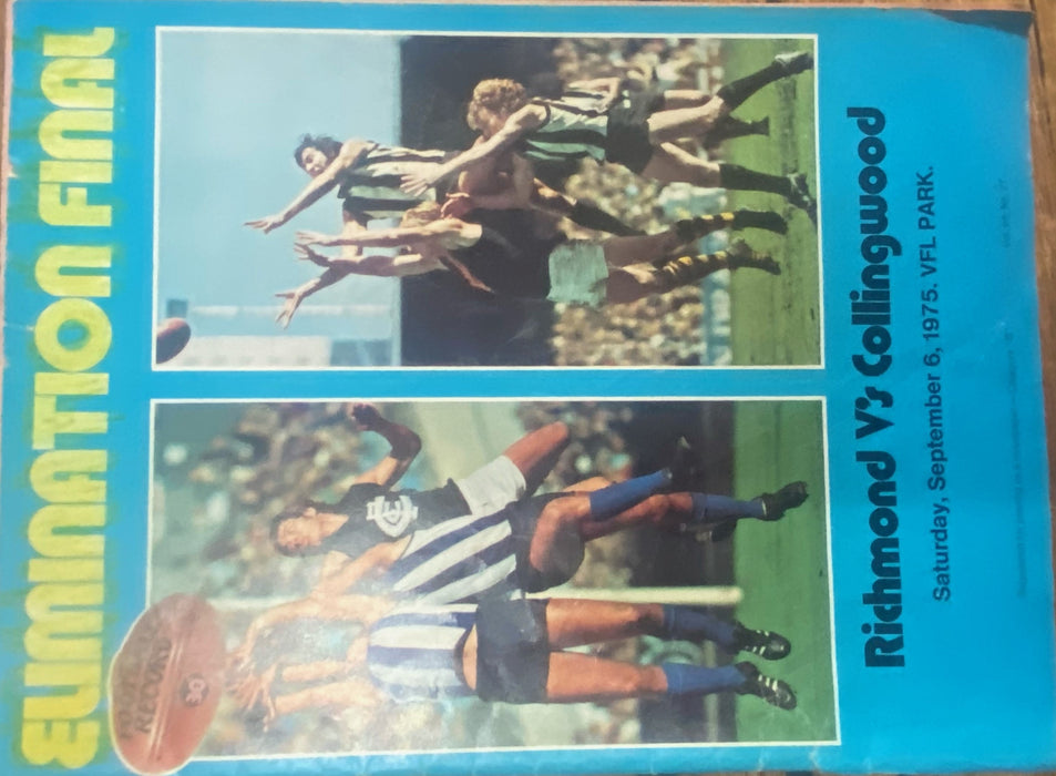 AFL Record - Richmond v Collingwood September 6 1975