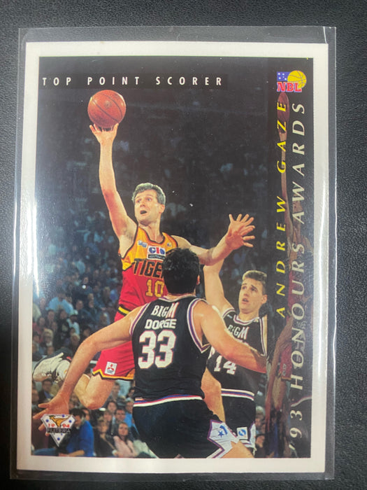NBL 1993 Futera - Andrew Gaze - Melbourne Tigers- Top Point Scorer #99