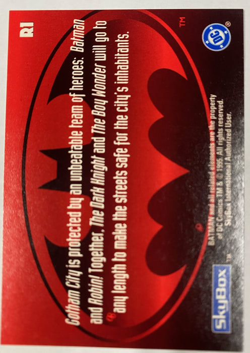 The Adventures of Batman and Robin Foil Insert Cards 1995 Skybox R1