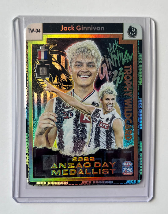 Jack Ginnivan Gold Trophy Wildcard - Anazac Day Medal 2023 - TW-04 (USED)