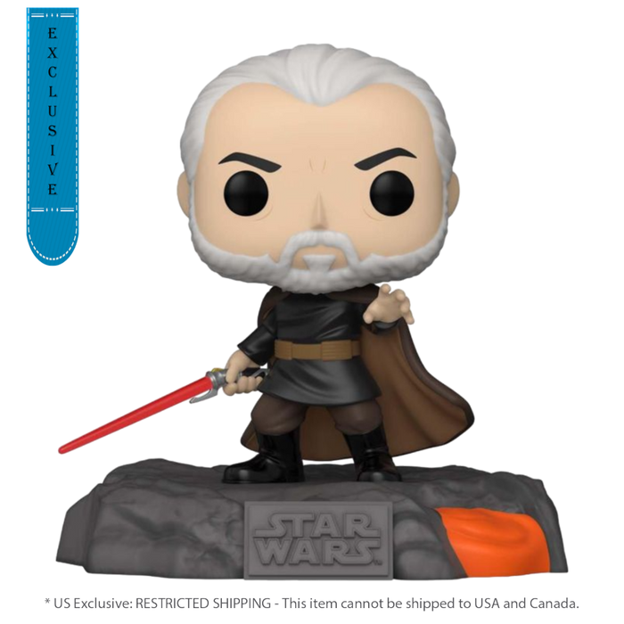 Star Wars - Red Saber Series: Darth Tyranus Glow US Exclusive Pop! Deluxe [RS]