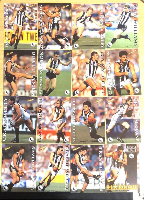 1995 AFL Select Collingwood Trading Cards