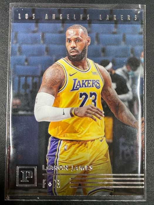 LeBron James 2020-21 Chronicles Basketball Panini Card #118 Los Angeles Lakers USED