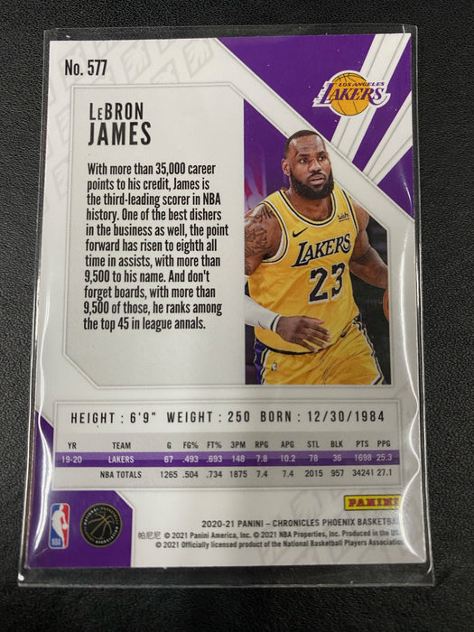 2020-21 Panini Chronicles LeBron James Phoenix Base #577 USED