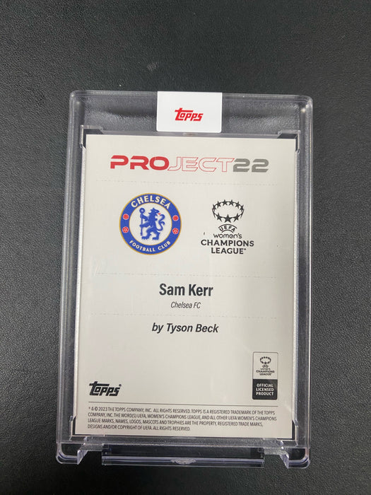 2023 Topps Project 22 Sam Kerr x Tyson Beck Chelsea CL Australia Limited to 972