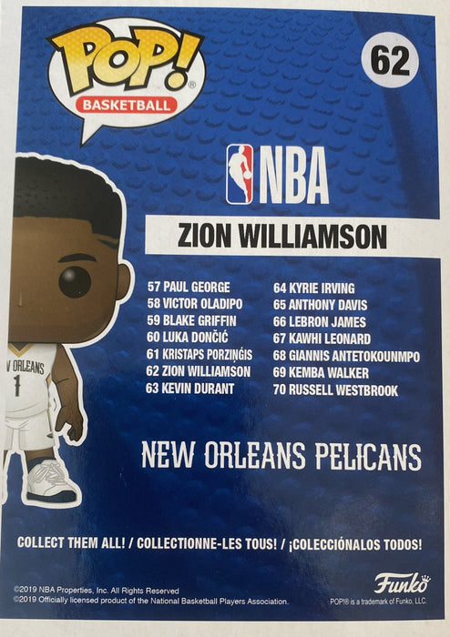 NBA Basketball Zion  Williamson Pop Vinyl 62 (USED)