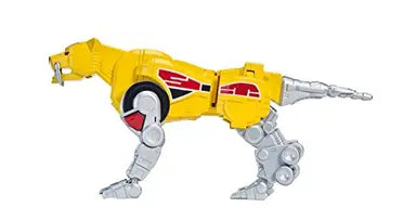 Mighty Morphin Power Rangers - Sabertooth Tiger Zord With Yellow Ranger Legacy Collection
