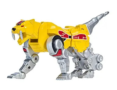 Mighty Morphin Power Rangers - Sabertooth Tiger Zord With Yellow Ranger Legacy Collection