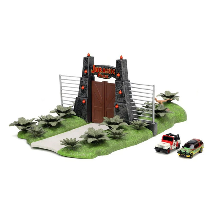 Jurassic Park Nano Scene Diorama with 2 Vehicles