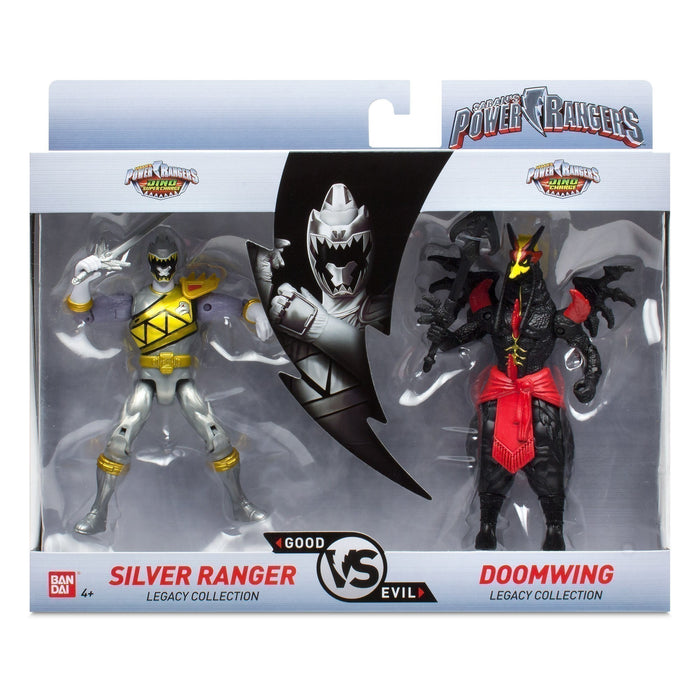 Mighty Morphin Power Ranges - Silver Ranger vs Doomwing Legacy Collection
