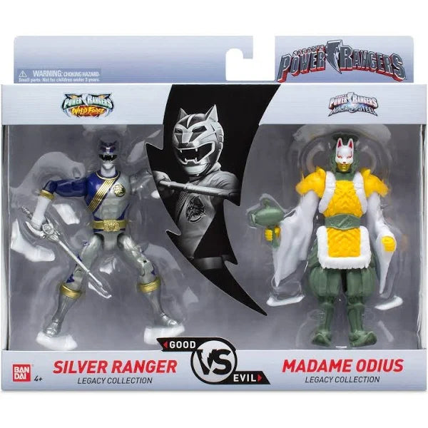 Mighty Morphin Power Ranges - Silver Ranger vs Madame Odius Legacy Collection