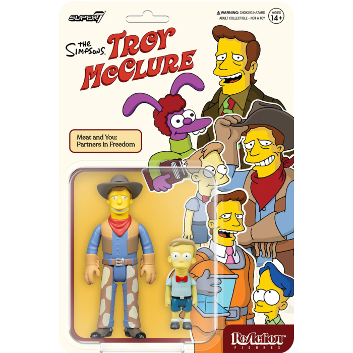 Simpsons - Troy McClure (Meat and You) Reaction 3.75" Figure