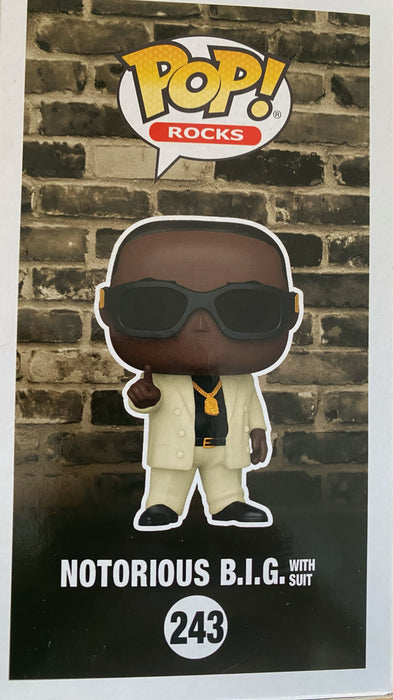 Notorious B.I.G with suit Pop Vinyl 243 (USED)