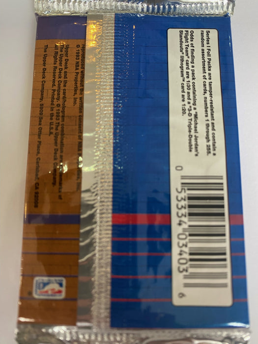 1993-94 Upper Deck NBA Basketball Series 1 Hobby Pack - Factory Sealed Packs