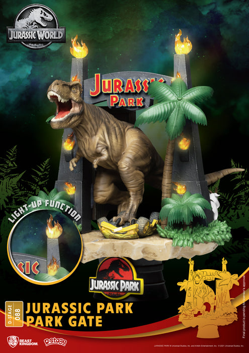 Jurassic Park - D Stage Jurassic Park Park T-Rex Gate Statue