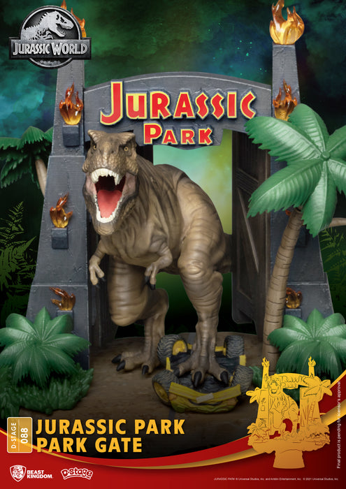 Jurassic Park - D Stage Jurassic Park Park T-Rex Gate Statue