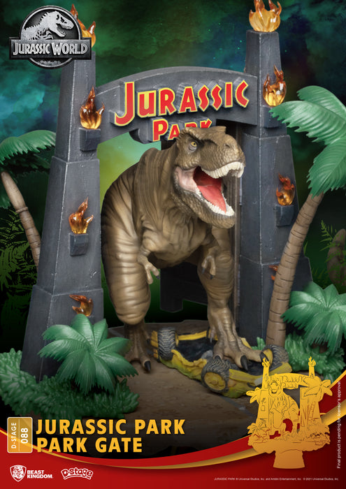 Jurassic Park - D Stage Jurassic Park Park T-Rex Gate Statue
