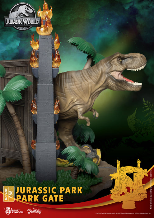 Jurassic Park - D Stage Jurassic Park Park T-Rex Gate Statue