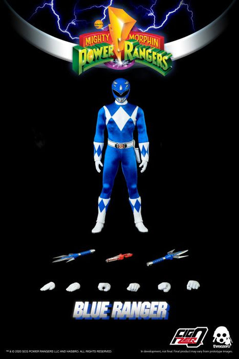 Mighty Morphin Power Rangers - Set of 6 1/6 Power Ranger Figures (5 Core Rangers & Green Ranger)