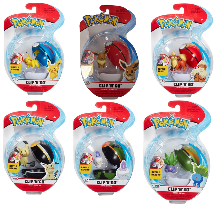 Pokemon - Clip n’ Go Ball Figures