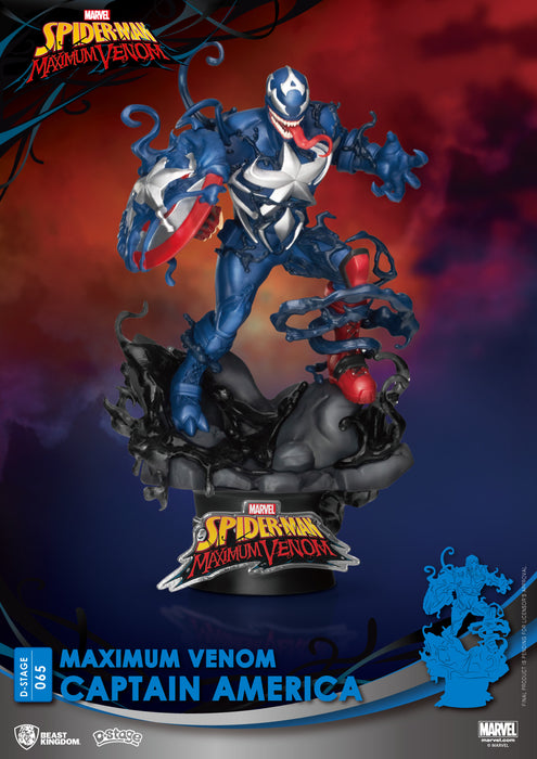 Spider Man - Maximum Venom Captain America Beast Kingdom D Stage Statue
