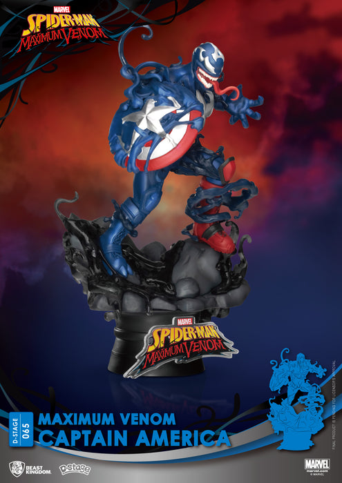 Spider Man - Maximum Venom Captain America Beast Kingdom D Stage Statue