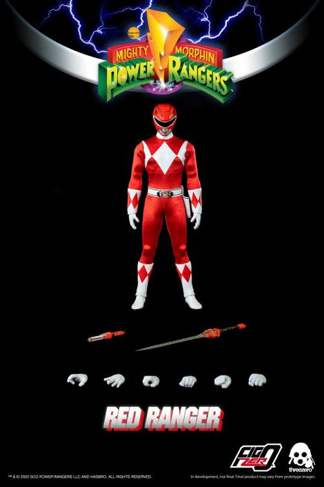 Mighty Morphin Power Rangers - Set of 6 1/6 Power Ranger Figures (5 Core Rangers & Green Ranger)